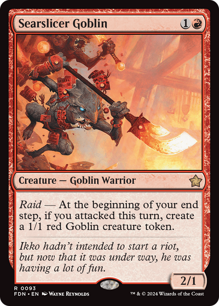 Searslicer Goblin (93) [Foundations] foil - Deck Out Gaming
