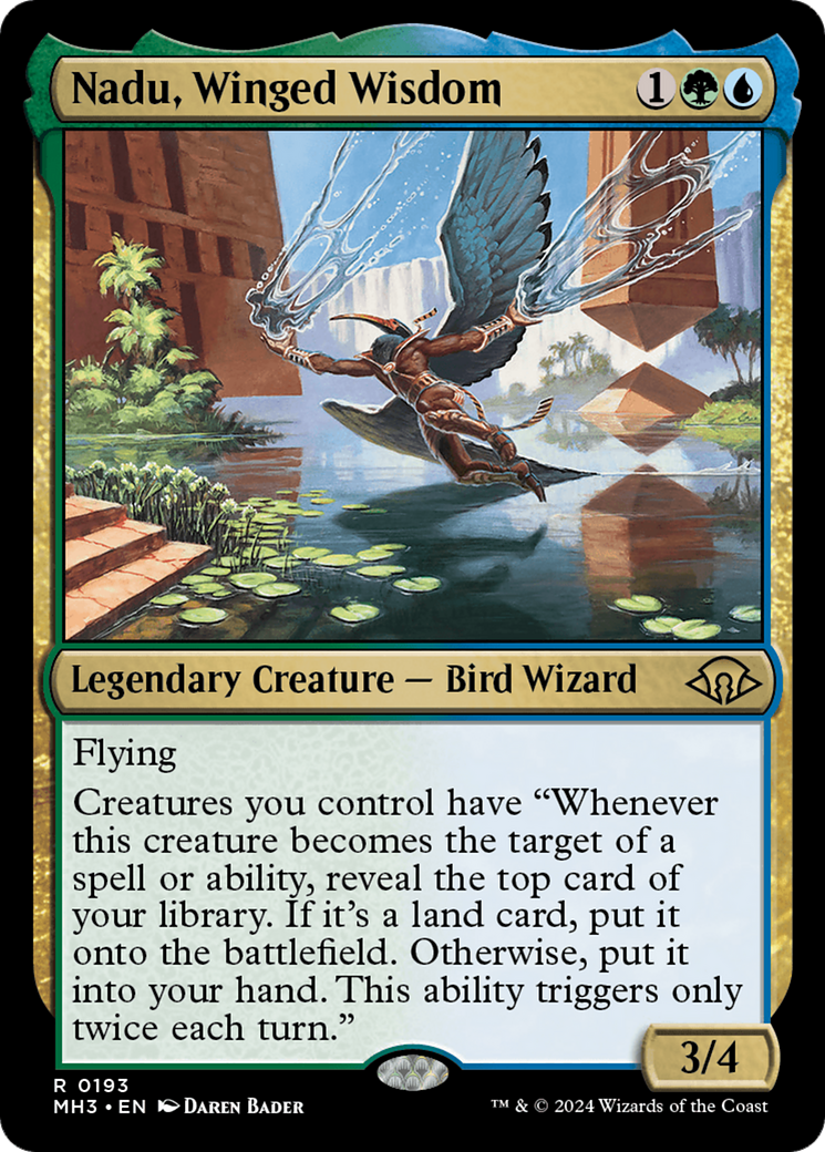 Nadu, Winged Wisdom (193) [Modern Horizons 3] foil - Deck Out Gaming