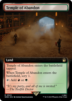 Temple of Abandon (Extended Art) (523) [Doctor Who] foil - Deck Out Gaming