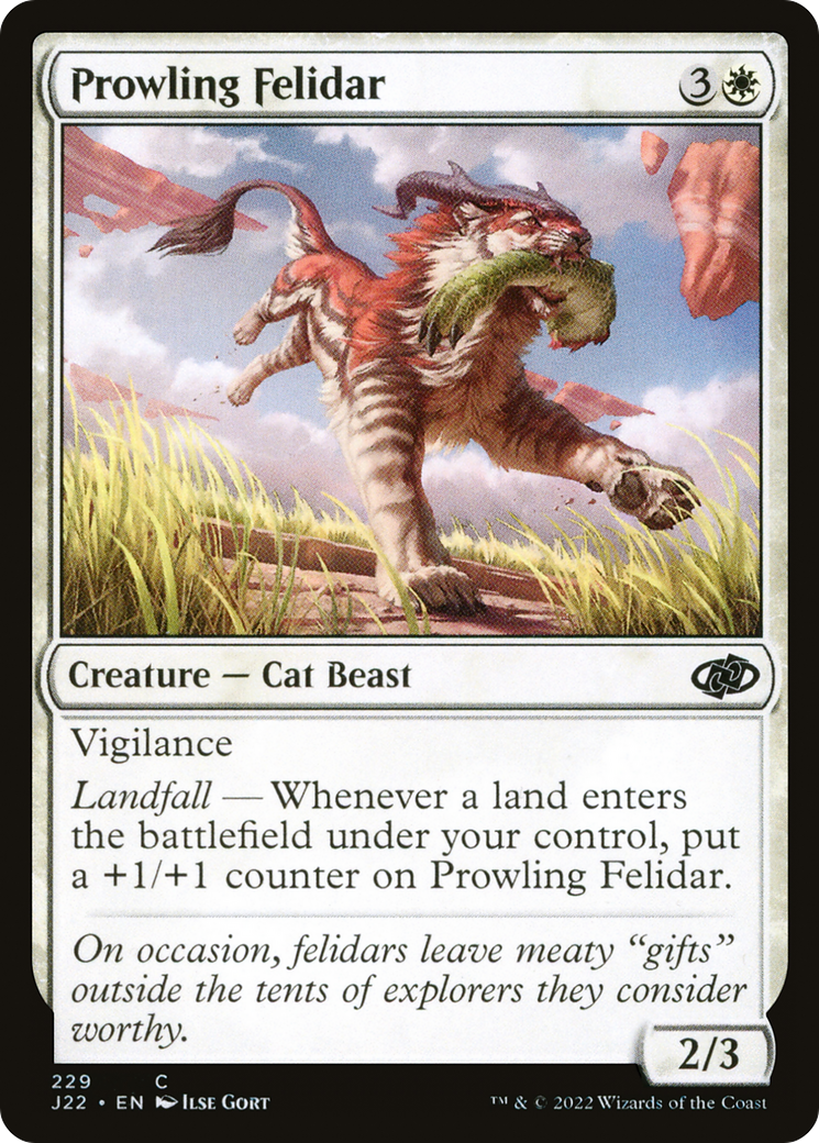 Prowling Felidar (229) [Jumpstart 2022] - Deck Out Gaming