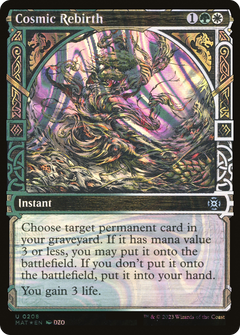 Cosmic Rebirth (Halo Foil) (208) [March of the Machine: The Aftermath] foil - Deck Out Gaming