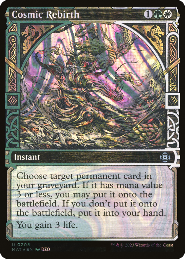 Cosmic Rebirth (Halo Foil) (208) [March of the Machine: The Aftermath] foil - Deck Out Gaming