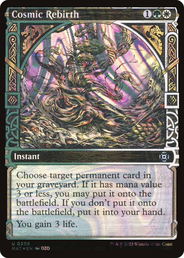 Cosmic Rebirth (Halo Foil) (208) [March of the Machine: The Aftermath] foil - Deck Out Gaming