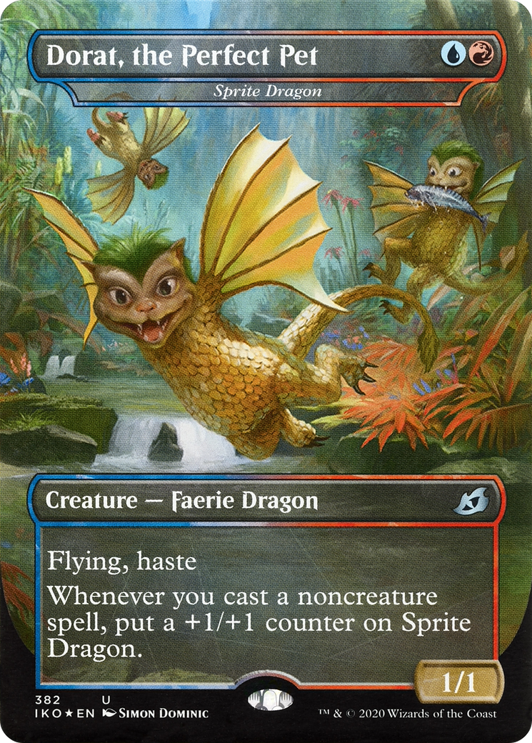 Dorat, the Perfect Pet - Sprite Dragon (382) [Ikoria: Lair of Behemoths] - Deck Out Gaming