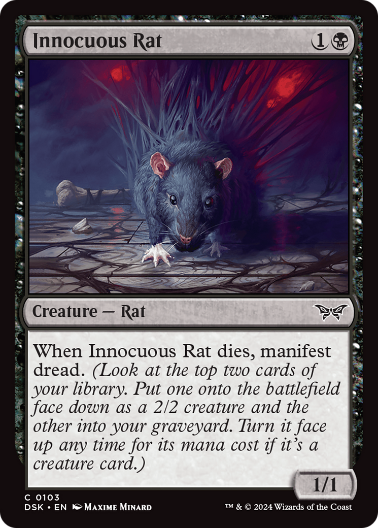 Innocuous Rat (103) [Duskmourn: House of Horror] foil - Deck Out Gaming