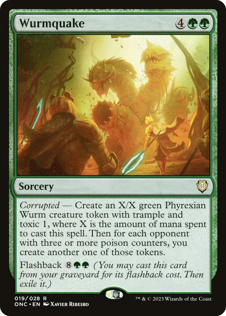 Wurmquake (19) [Commander: Phyrexia: All Will Be One] - Deck Out Gaming