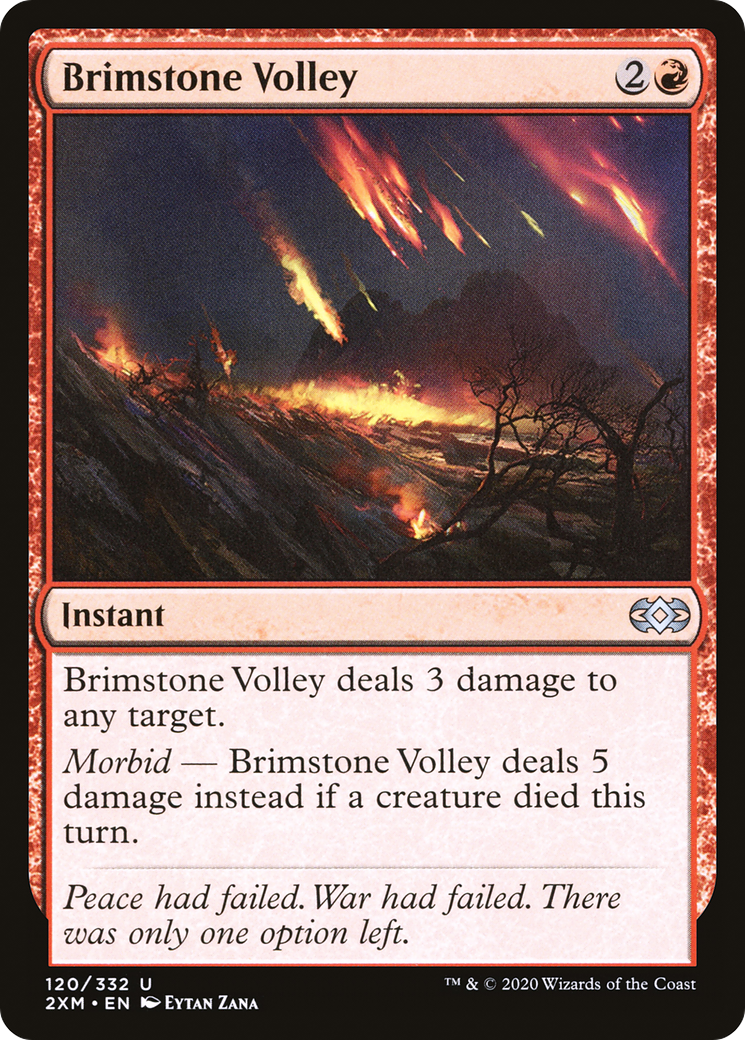Brimstone Volley (120) [Double Masters] foil - Deck Out Gaming