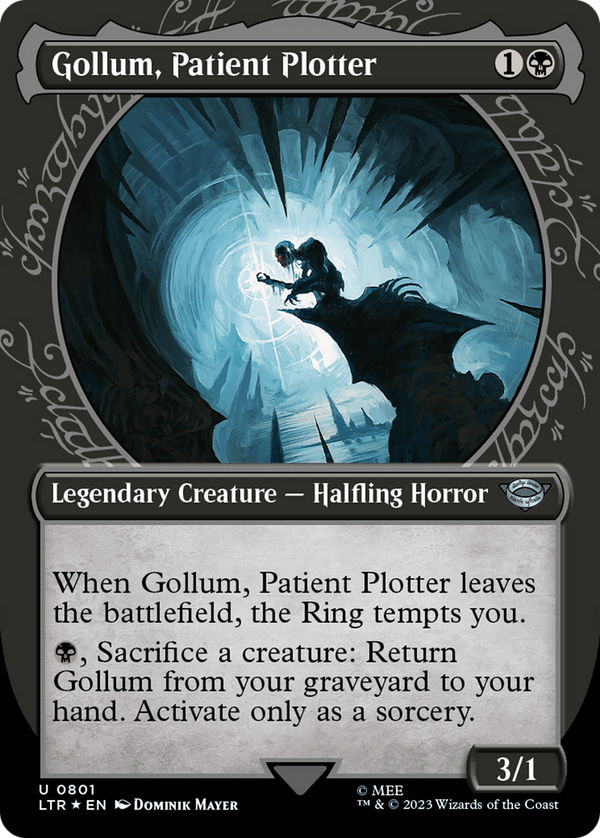 Gollum, Patient Plotter (Showcase) (Surge Foil) (801) [The Lord of the Rings: Tales of Middle-earth] foil - Deck Out Gaming