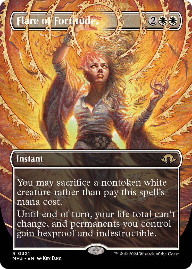 Flare of Fortitude (Borderless) (321) [Modern Horizons 3] - Deck Out Gaming