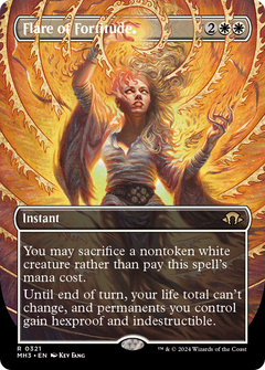 Flare of Fortitude (Borderless) (321) [Modern Horizons 3] - Deck Out Gaming