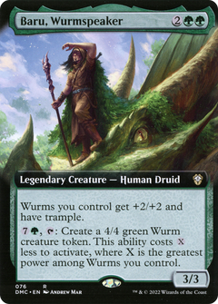 Baru, Wurmspeaker (Extended Art) (76) [Dominaria United Commander] foil - Deck Out Gaming