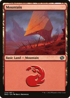 Mountain (274) (274) [The Brothers' War] foil - Deck Out Gaming