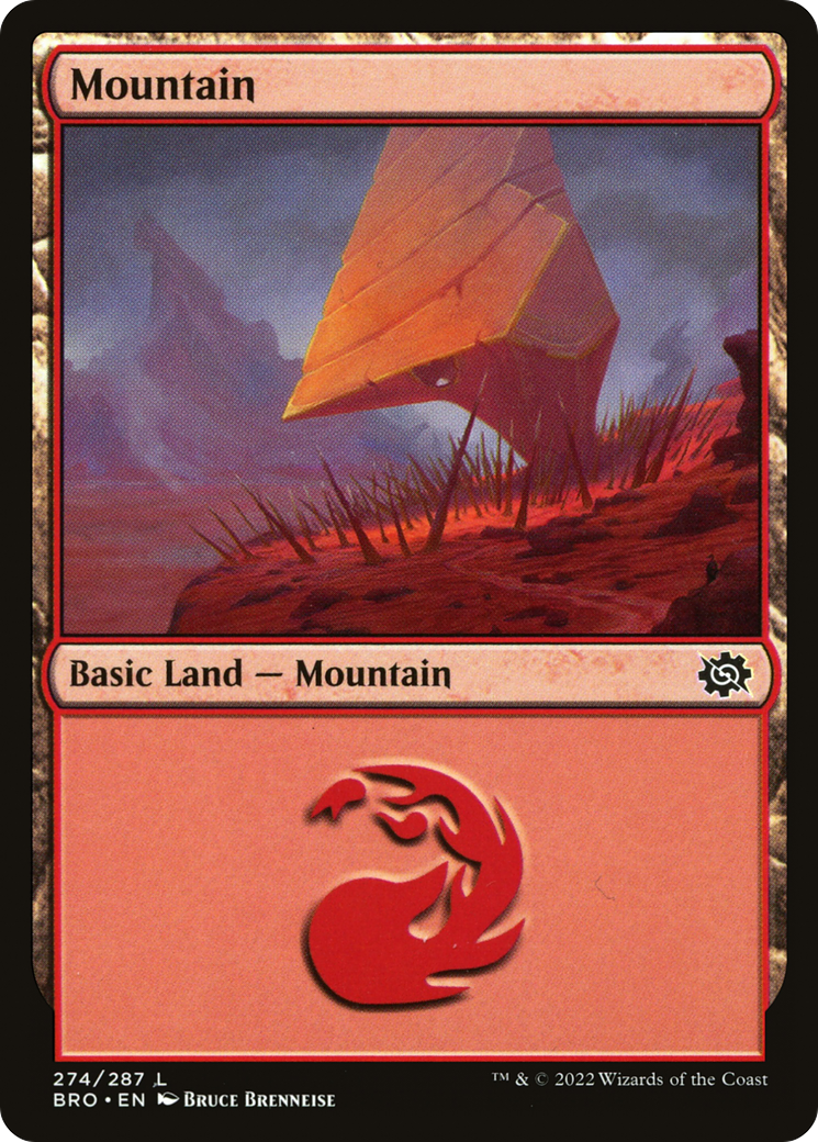 Mountain (274) (274) [The Brothers' War] foil - Deck Out Gaming