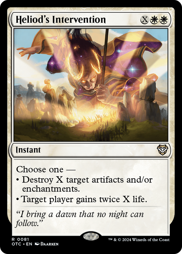 Heliod's Intervention (81) [Outlaws of Thunder Junction Commander] - Deck Out Gaming