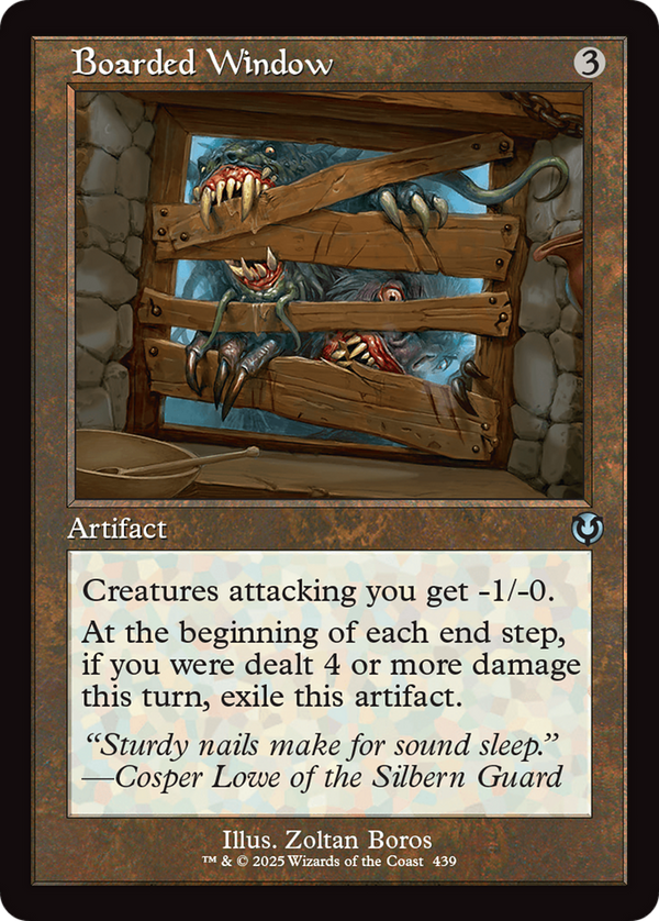 Boarded Window (Retro Frame) (439) [Innistrad Remastered] foil - Deck Out Gaming
