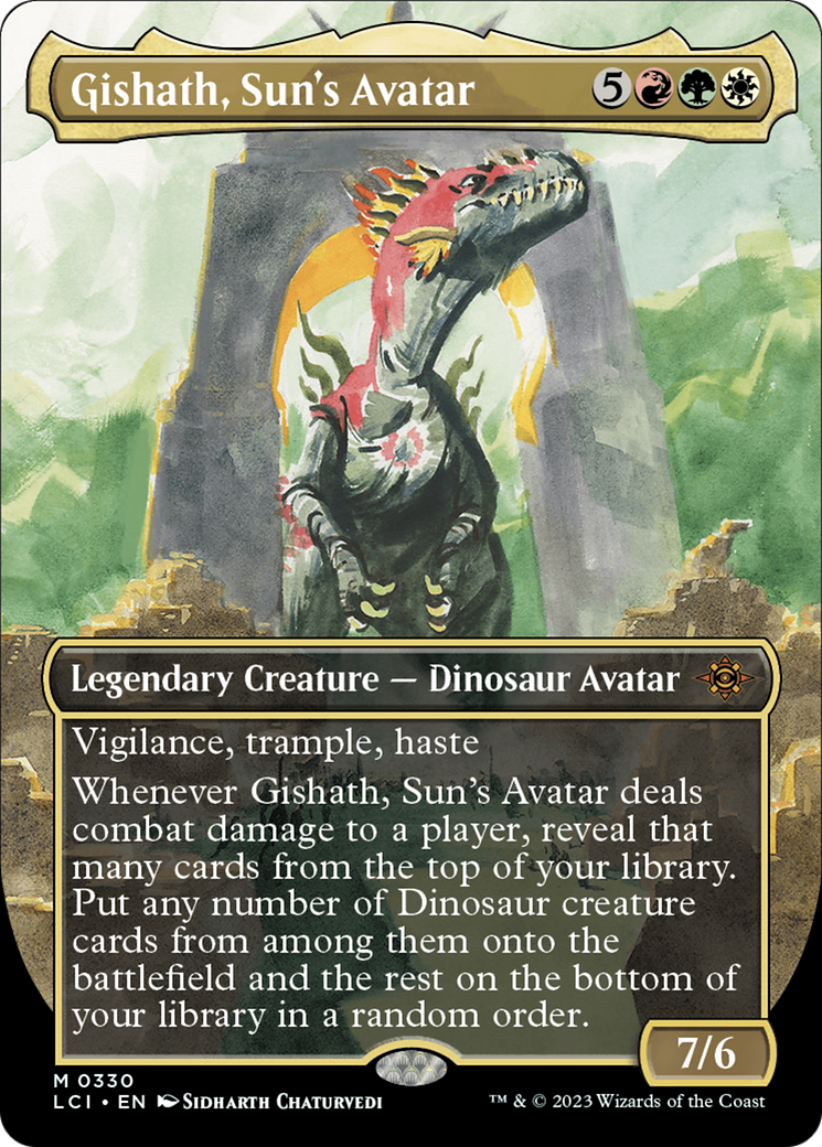 Gishath, Sun's Avatar (330) [The Lost Caverns of Ixalan] foil - Deck Out Gaming