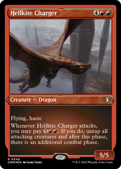 Hellkite Charger (540) [Commander Masters] etched - Deck Out Gaming