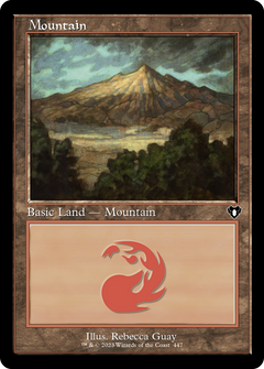 Mountain (447) (Retro Frame) (447) [Commander Masters] - Deck Out Gaming