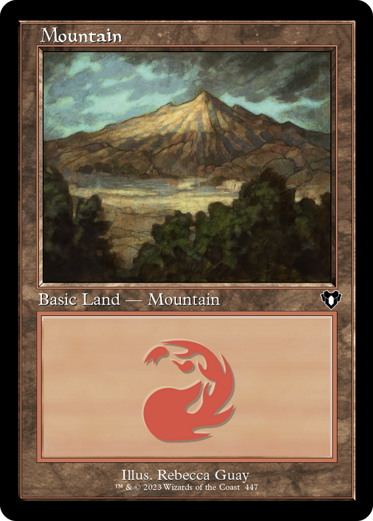 Mountain (447) (Retro Frame) (447) [Commander Masters] - Deck Out Gaming