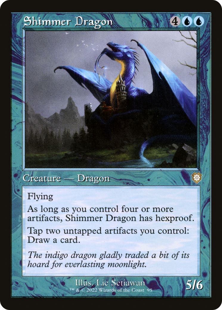 Shimmer Dragon (Retro Frame) (95) [Commander: The Brothers' War] - Deck Out Gaming