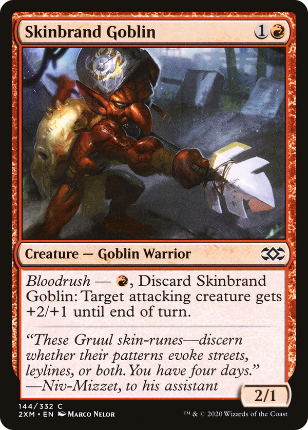 Skinbrand Goblin (144) [Double Masters] foil - Deck Out Gaming