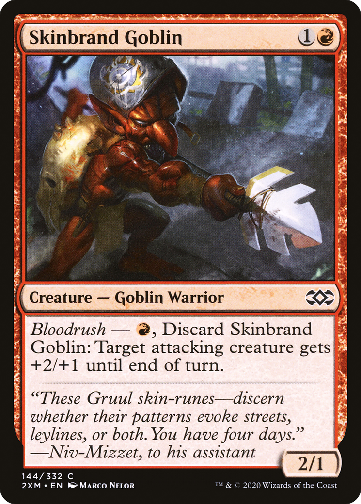 Skinbrand Goblin (144) [Double Masters] foil - Deck Out Gaming