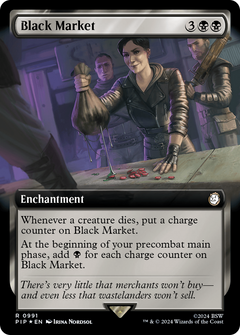 Black Market (Extended Art) (Surge Foil) (991) [Fallout] foil - Deck Out Gaming