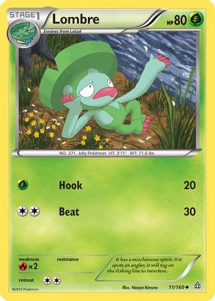 Lombre (11) [XY - Primal Clash] Reverse Holofoil - Deck Out Gaming