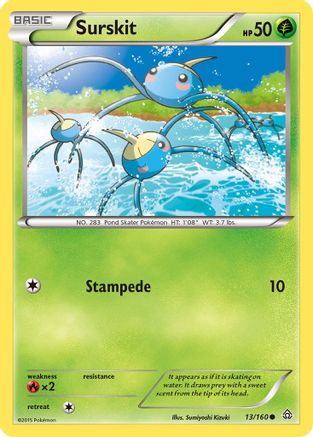 Surskit (13) [XY - Primal Clash] Reverse Holofoil - Deck Out Gaming