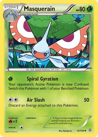 Masquerain (14) [XY - Primal Clash] Reverse Holofoil - Deck Out Gaming