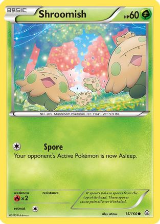 Shroomish (15) [XY - Primal Clash] Reverse Holofoil - Deck Out Gaming