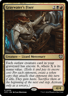 Graywater's Fixer (36) [Outlaws of Thunder Junction Commander] - Deck Out Gaming