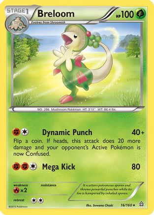 Breloom (16) [XY - Primal Clash] Reverse Holofoil - Deck Out Gaming