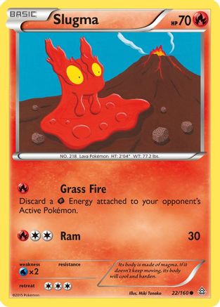 Slugma (22) [XY - Primal Clash] Reverse Holofoil - Deck Out Gaming