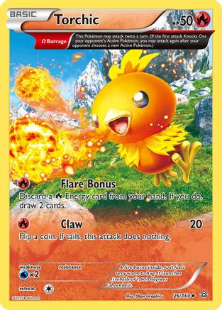 Torchic (Omega) (26) [XY - Primal Clash] - Deck Out Gaming