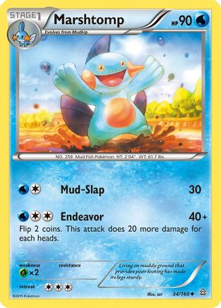 Marshtomp (34) [XY - Primal Clash] Reverse Holofoil - Deck Out Gaming
