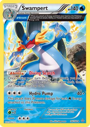 Swampert (Alpha) (36) [XY - Primal Clash] Holofoil - Deck Out Gaming