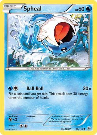 Spheal (45) (45) [XY - Primal Clash] Reverse Holofoil - Deck Out Gaming