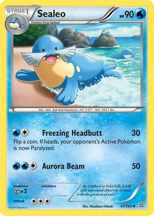Sealeo (47) [XY - Primal Clash] Reverse Holofoil - Deck Out Gaming