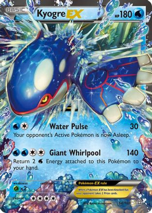 Kyogre EX (54) [XY - Primal Clash] Holofoil - Deck Out Gaming