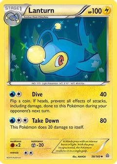 Lanturn (58) [XY - Primal Clash] Reverse Holofoil - Deck Out Gaming
