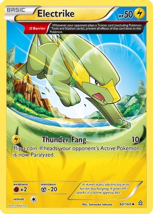 Electrike (Omega) (60) [XY - Primal Clash] Reverse Holofoil - Deck Out Gaming