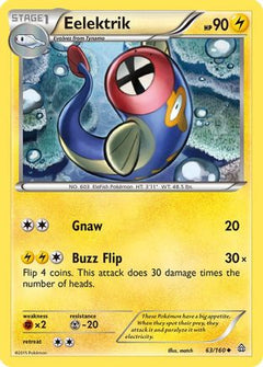 Eelektrik (63) [XY - Primal Clash] Reverse Holofoil - Deck Out Gaming