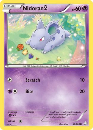 Nidoran (F) (66) [XY - Primal Clash] Reverse Holofoil - Deck Out Gaming