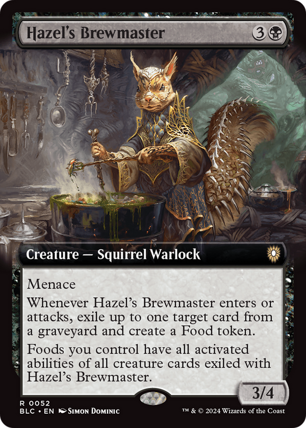 Hazel's Brewmaster (Extended Art) (52) [Bloomburrow Commander] - Deck Out Gaming