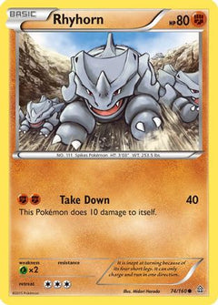Rhyhorn (74) [XY - Primal Clash] Reverse Holofoil - Deck Out Gaming