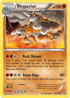 Rhyperior (76) [XY - Primal Clash] Reverse Holofoil - Deck Out Gaming