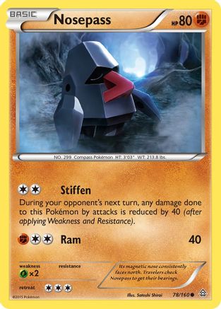 Nosepass (78) [XY - Primal Clash] Reverse Holofoil - Deck Out Gaming