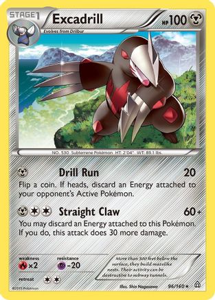 Excadrill (96) [XY - Primal Clash] Reverse Holofoil - Deck Out Gaming