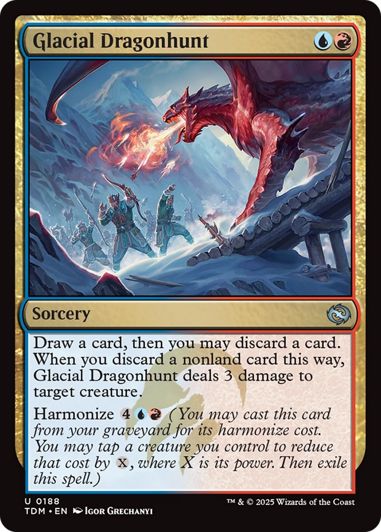 Glacial Dragonhunt (188) [Tarkir: Dragonstorm] - Deck Out Gaming